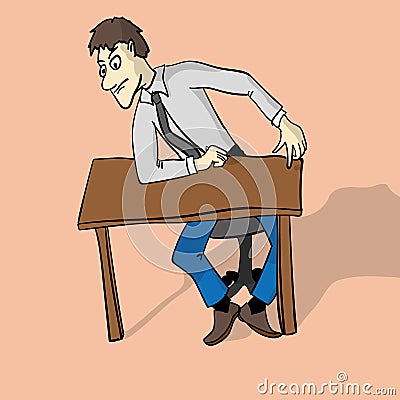 Director of the table vector Vector Illustration