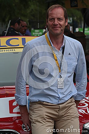 Director of the Tour de France, Christian Prudhomme Editorial Stock Photo
