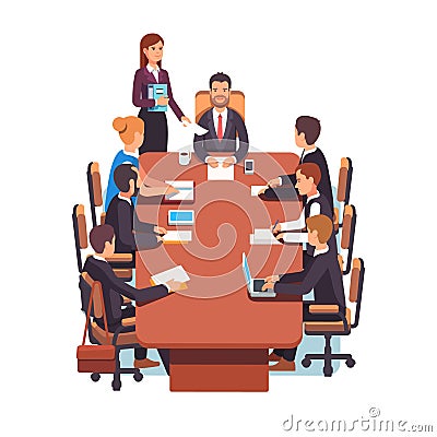 Directors board meeting Vector Illustration