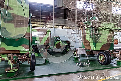 A Soviet-made mobile radar station in the Indonesian Air Force Museum, Yogyakarta Editorial Stock Photo
