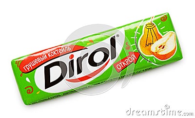 Dirol chewing gum Editorial Stock Photo