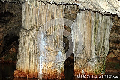 Diros Caves - Mani Stock Photo