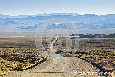 Dirt Desert Road Stock Photo