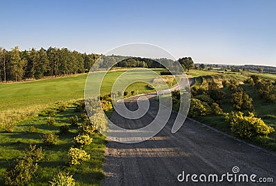 Background landscape golf course Stock Photo