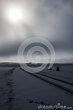 Dirt Road / Jeep Track in the Highlands Stock Photo