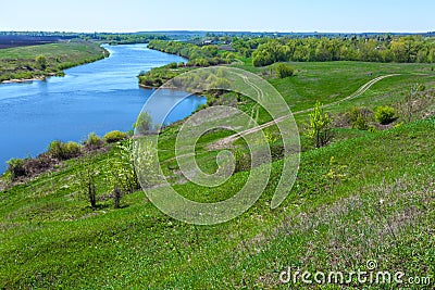 Spring and summer landscape in Russia. Stock Photo