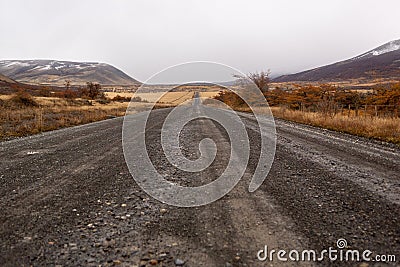 Dirt Road Vanishing Stock Photo