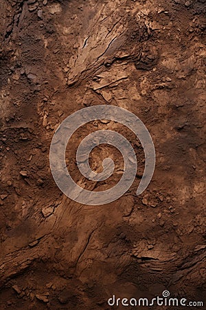 Dirt Surface Covered With Layer of Soil Stock Photo