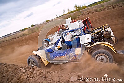 Dirt track racing Stock Photo