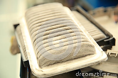 Dirty air clean filter for car Stock Photo