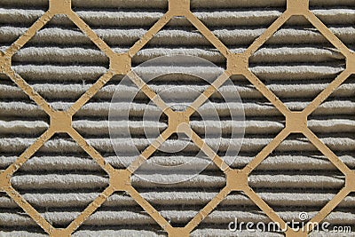 Dirty air filter Stock Photo