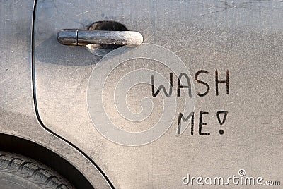 Dirty car Stock Photo