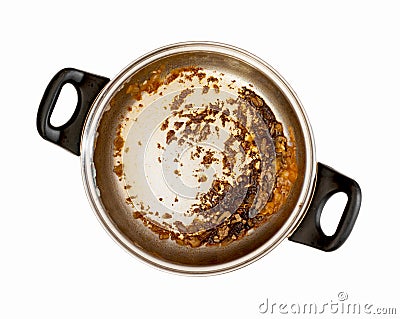 Dirty cooking pot Stock Photo