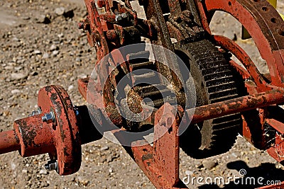 Dirty gears and cogs Stock Photo