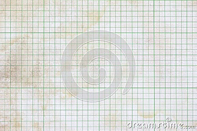 Dirty graph paper Stock Photo