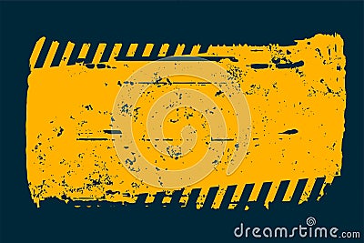 dirty restricted zone yellow background for protection Vector Illustration