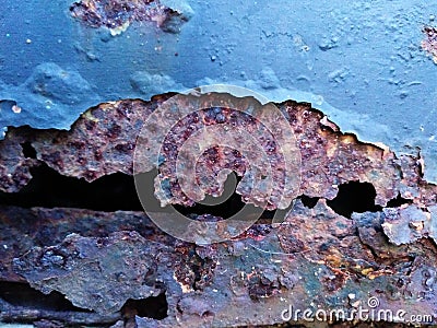 Dirty rusted iron material Stock Photo