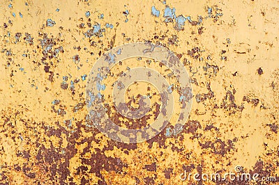 Dirty rusty painted metal texture Stock Photo