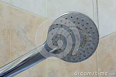 Dirty Shower Head Stock Photo
