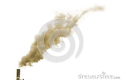 Dirty smoke isolated Stock Photo