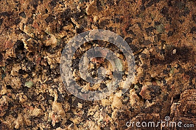 Dirty sponge of the old sofa in living room Stock Photo