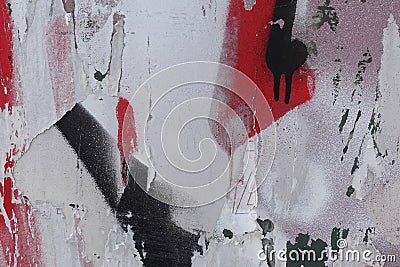 Dirty spray painted surface torn paper Stock Photo