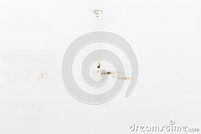 Dirty stained white wall surface Stock Photo