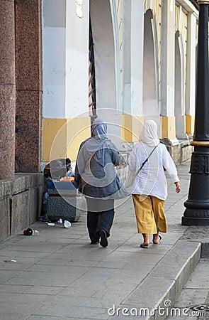 Dirty street. Stock Photo