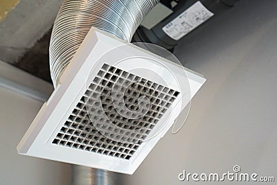 A dirty vent that needs cleaning Stock Photo