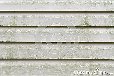 Dirty Vinyl Siding Needs Pressure Washing Stock Photo