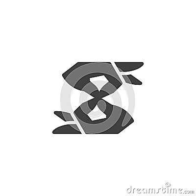 Disability deaf sign vector icon Vector Illustration