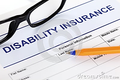 Disability insurance Stock Photo