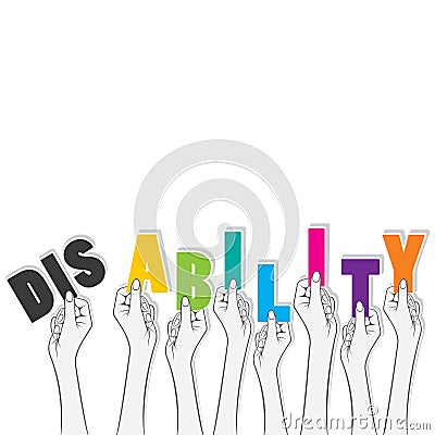 Disability turn ability concept design Vector Illustration