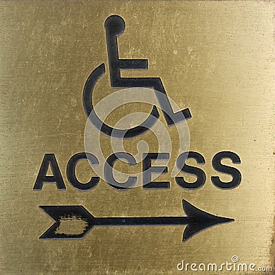 Disable sign Stock Photo