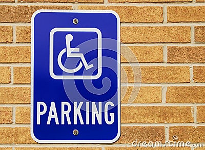 Disable sign post Stock Photo