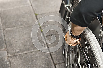 Disable women Stock Photo