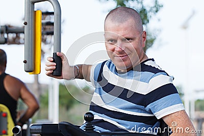 Disabled Male Stock Photo