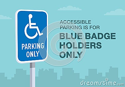 Disabled parking area. 