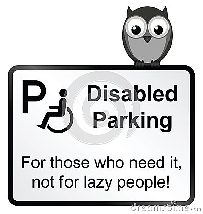 Disabled Parking Stock Photo
