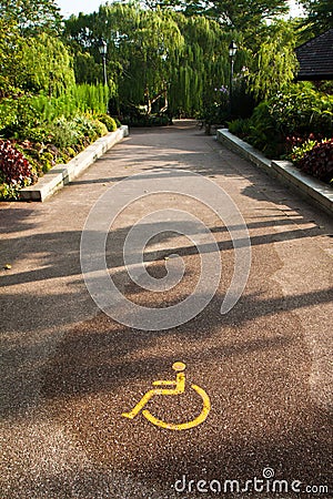 Disabled Pathway Stock Photo