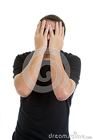 Disappointed man Stock Photo