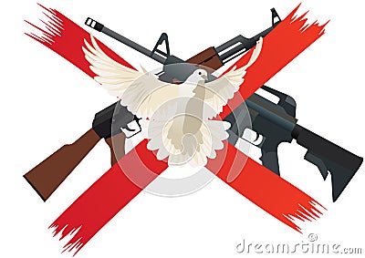 Disarmament Vector Illustration