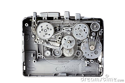 Disassembled walkman Stock Photo