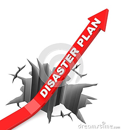 The disaster plan Stock Photo