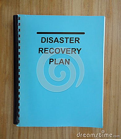 Disaster Recovery Plan Stock Photo