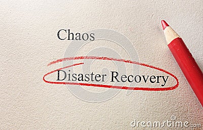 Disaster Recovery Stock Photo