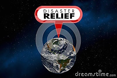 Disaster Relief Help Assistance Global Emergency 3d Illustration Stock Photo