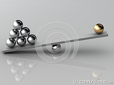 Disbalance Stock Photo