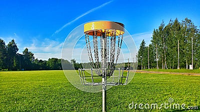 Disc Golf Landscape Stock Photo