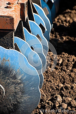 Disc Harrow Stock Photo